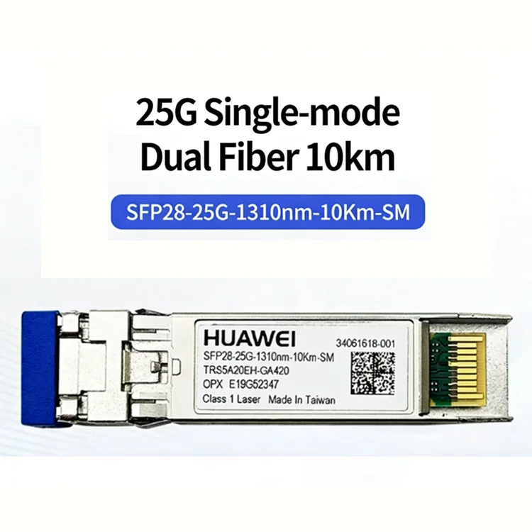 25G SFP28 1310nm 10km SMF LC Duplex DOM Optical Transceiver Module