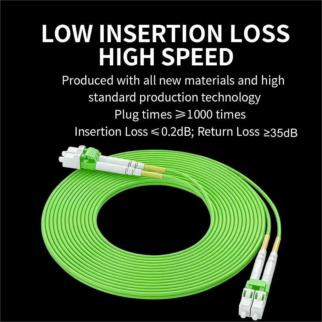 OEM/ODM SURFIBER/OEM OM5 Fiber Optic Patch Cord LSZH Low Loss LC/UPC-LC/UPC Duplex Jumper Cable