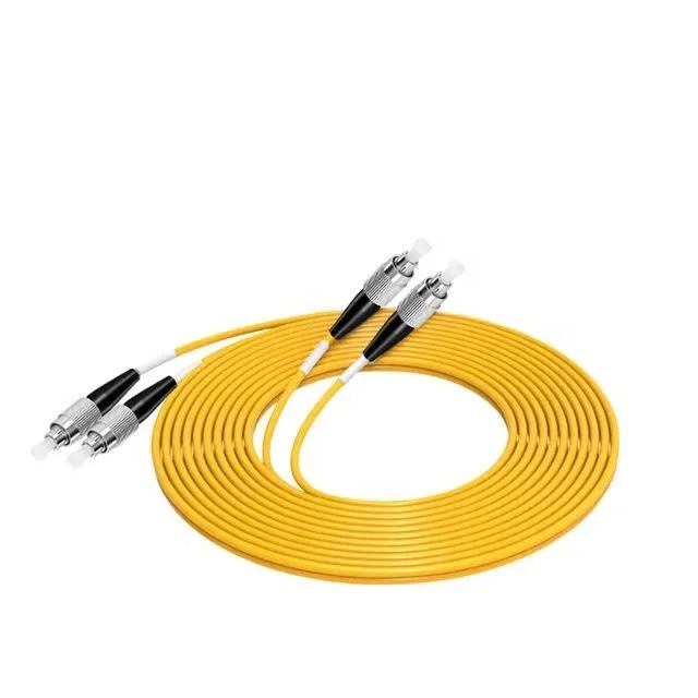 LC UPC to FC UPC Duplex Single Mode G.652D G657A or Customized Fiber Optic Patch Cord