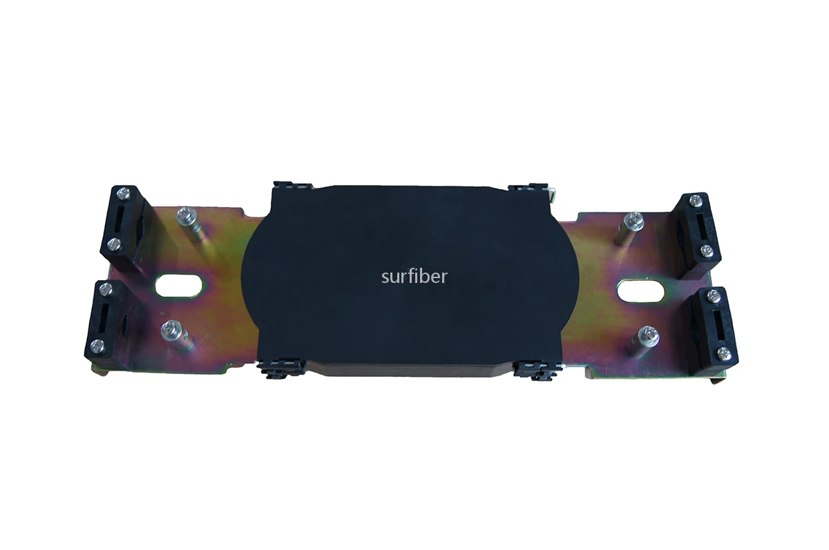 Customizable Black Fiber Joint Closure FTTH Horizontal Enclosure 5 Ports Compatible