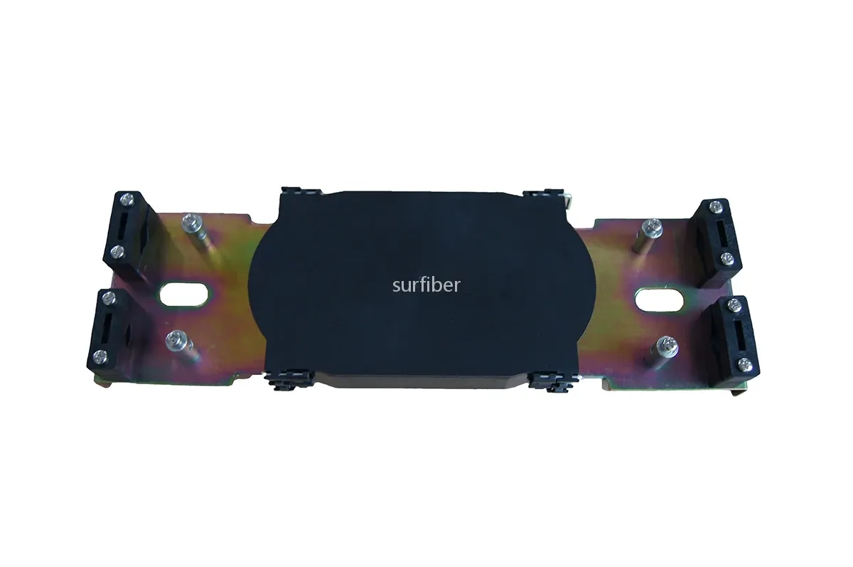 Customizable Black Fiber Joint Closure FTTH Horizontal Enclosure 5 Ports Compatible