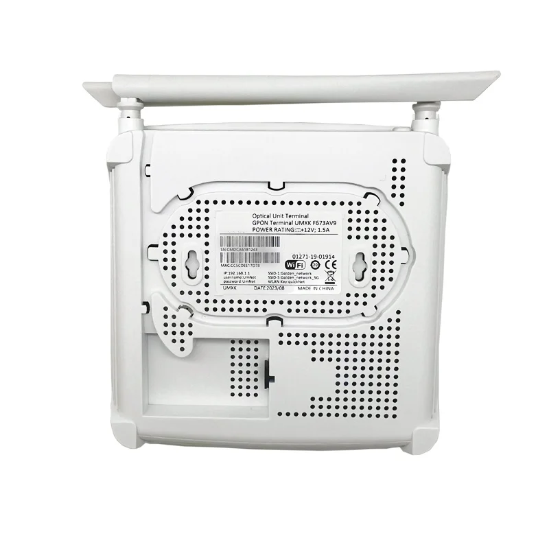 F673AV9 Dual Band Optic Internet Modem 4GE+1POT+2USB+2.4G&5G LAN AC Wifi Router English Firmware FTTX FTTH GPON Optical ONU-boxintelecom