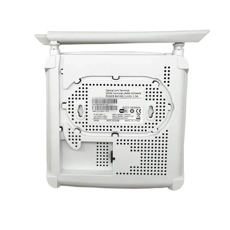 F673AV9 Dual Band Optic Internet Modem 4GE+1POT+2USB+2.4G&5G LAN AC Wifi Router English Firmware FTTX FTTH GPON Optical ONU-boxintelecom