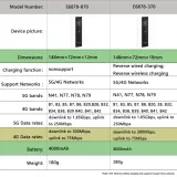 For HW 5G Router Mobile WiFi E6878-370 Battery 8000m Huawei 5G MIFI Hotspot Wireless Acces