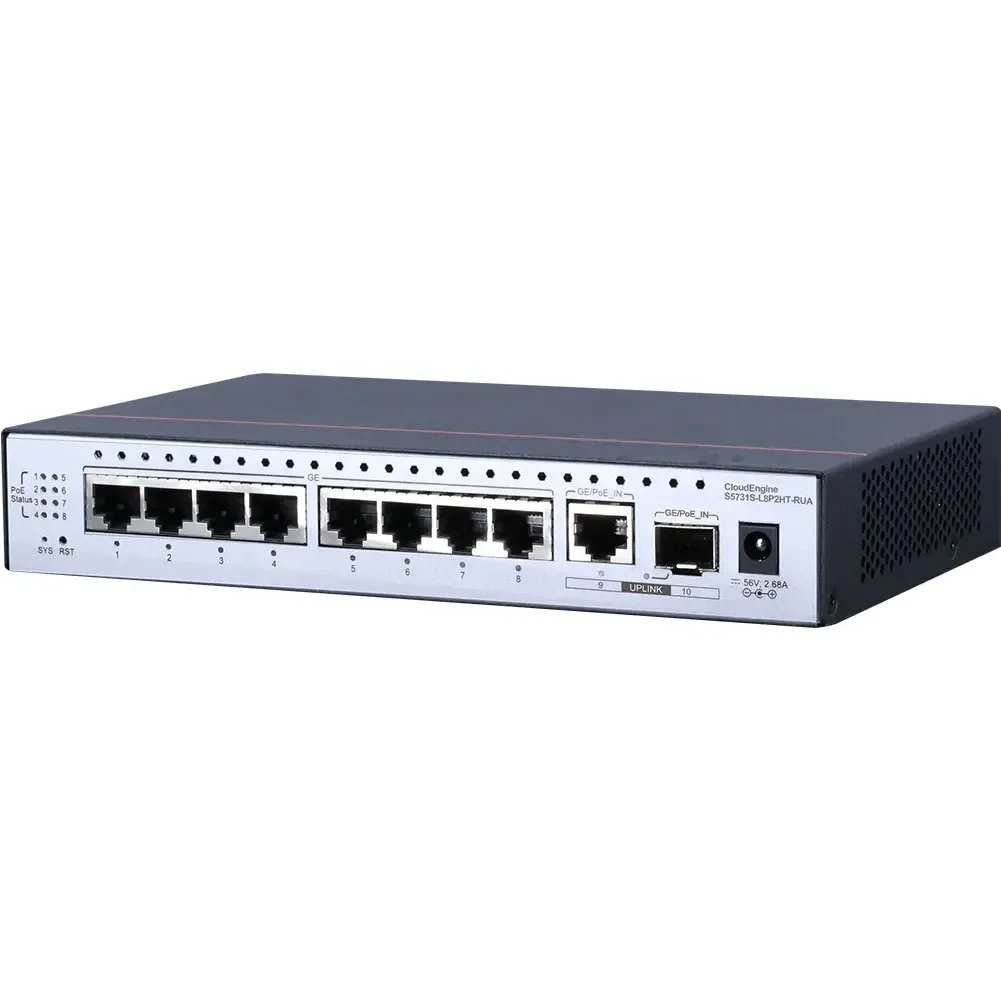 CloudEngine S5735-L48LP4S-A-V2 98012033 48*10/100/1000BASE-T 4*GE SFP Ports AC Power Network Switch 1