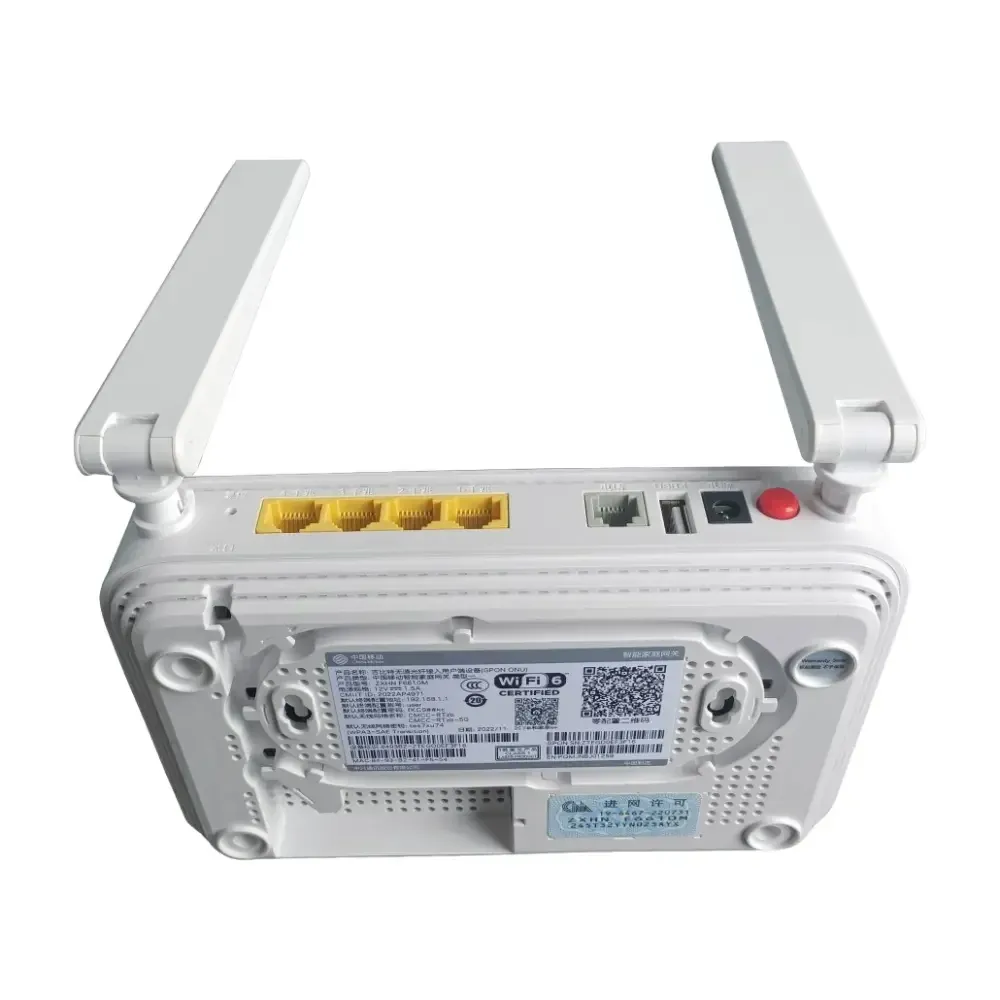 WIFI6 ONU F6610M XPON ONT 4GE+1TEL+1USB+ 2.4G&5G WiFi6 WIFI6 FTTH X-GPON ONU Modem English Firmware Fiber Optic Equipment-boxintelecom