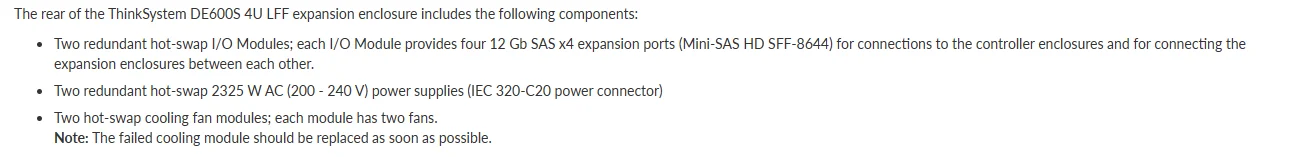 Lenovo ThinkSystem All-NVMe Array With 4x 25 GbE SFP28 Onboard Ports for DE6600F Storage 8