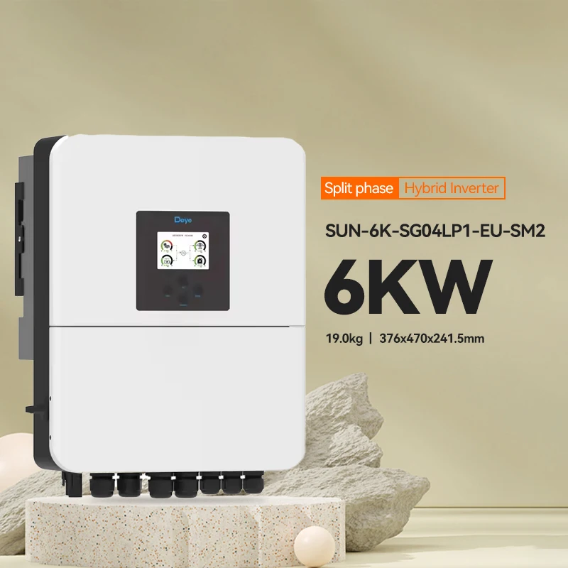 Solar Inverters 6kw Hybrid Inverter Sun-6k-sg04lp1-eu-sm2 Single Phase Hybrid Inverter  With WIFI Module-boxintelecom
