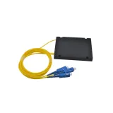 Fiber Optical PLC Splitters 1*2 Way ABS Box SC/UPC Fiber Optic Splitter FTTH GPON EPON