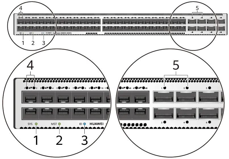 New CE6865E-48S8CQ 6865E Series 0gig 48 Port Network Switch 1000 Mbps Rack Products