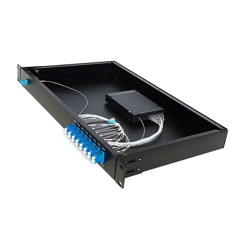 ZG TECH 5G Communication Equipment Bi-di MUX DEMUX 100Ghz 16 Channel 1U Rack Mount DWDM I/L Max 3db LC/UPC Connectors-boxintelecom