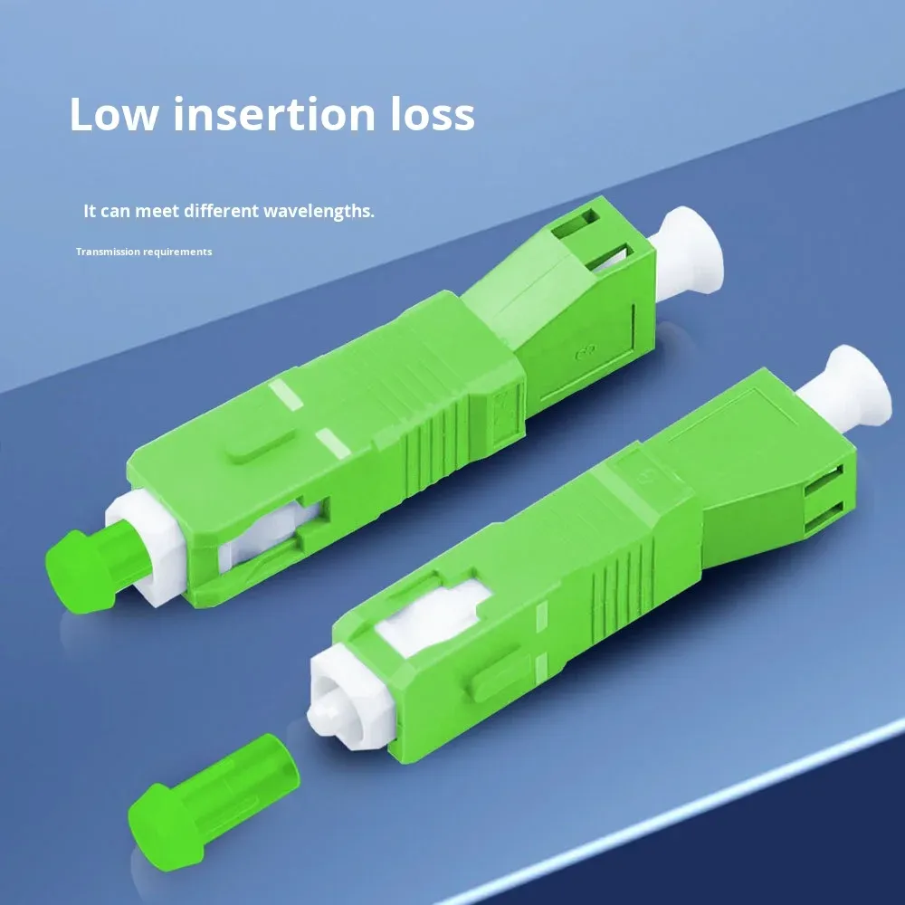Surfiber Single Mode SC Male-LC Female Fiber Optic Adapter Flange Converter FTTX/FTTH Netw