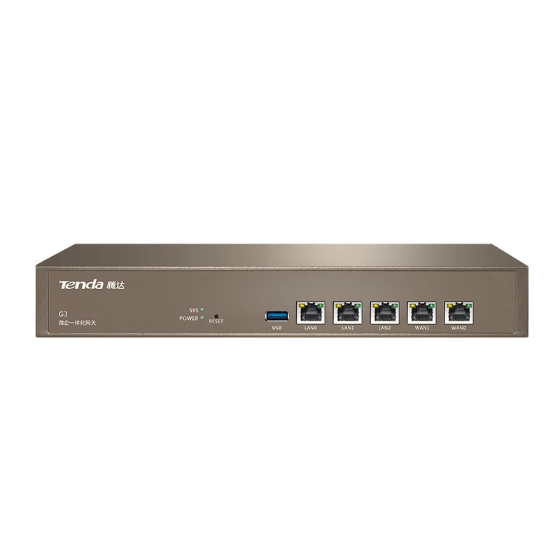 New Tenda G3 Enterprise Wired Router 1000Mbps Multi-WAN Ports PPTP/L2TP/IPSec VPN QoS Bandwidth Control AP Management Portal-boxintelecom