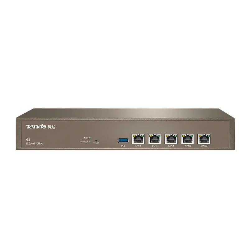 New Tenda G3 Enterprise Wired Router 1000Mbps Multi-WAN Ports PPTP/L2TP/IPSec VPN QoS Bandwidth Control AP Management Portal-boxintelecom
