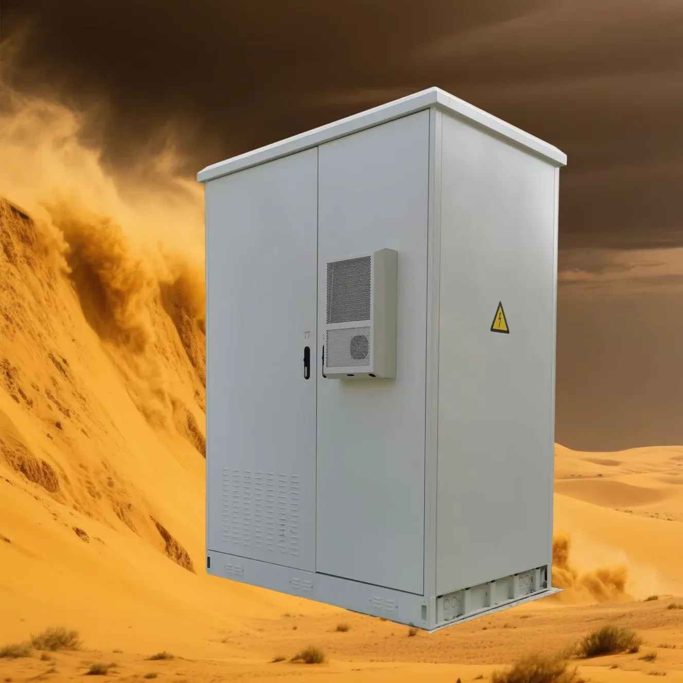 Customizable IP55 Waterproof Aluminum & Stainless Steel Outdoor Electronics Enclosure with Three-Compartment Battery Storage-boxintelecom