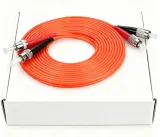 Telecom-Grade FC-ST Multimode Duplex Fiber Optic Patch Cable 50/125 OM2 Jumper Cord for Da