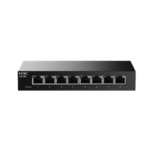 4K MAC Address Capacity H3C Switch US08/US108 with 8*GE Adaptive Ethernet Port