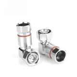 Good Quality 4.3/10 MINI DIN male Right Angle RF Connector For 1/2" flexible Cable Wires C
