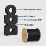 FTTH Drop Cable Outdoor 1 2 4 6 8 12 Core Single Mode GJYXCH GJYXFCH Fiber Optic Cable for
