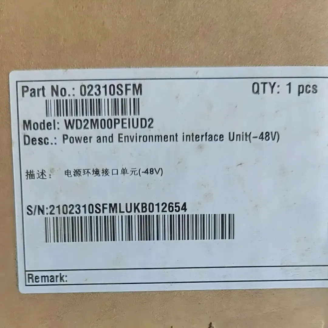 UPEUd 02310SFM WD2M00PEIUD2 Communication Power and Environment Interface Unit(-48V) for B