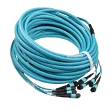 Hot sale 1m 5m 20m MPO Trunk Cable to MPO-12 UPC Male 48 Fibers Multimode OM4 Plenum OFNP 