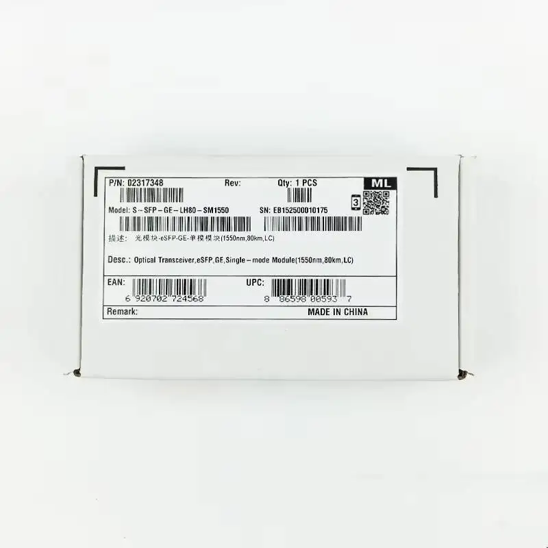 In Stock 1550nm 80km LC Single-mode Module 02317348 S-SFP-GE-LH80-SM1550-boxintelecom