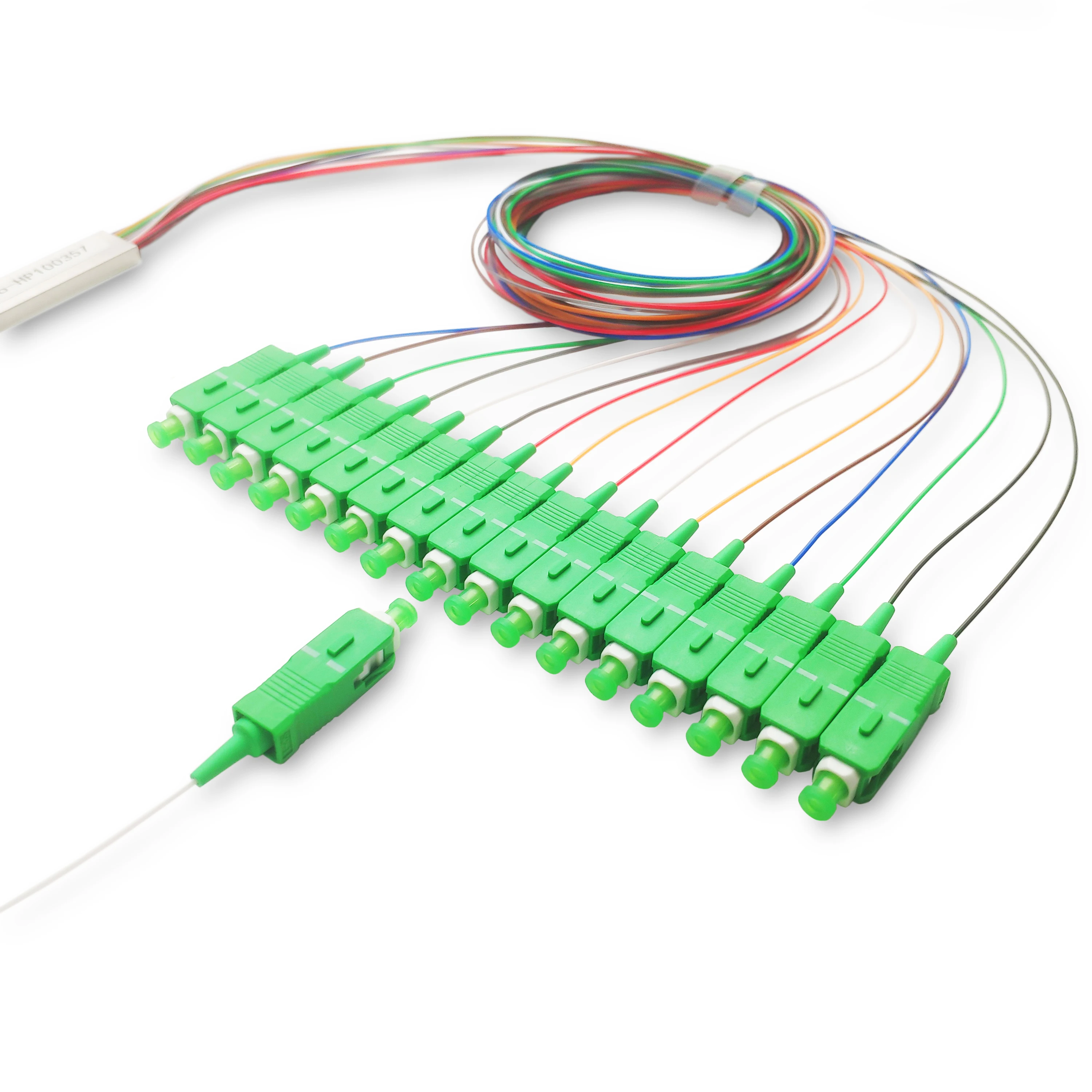 Ftth  Fiber Optic Cable Singlemode Stainless Steel Tube SC APC UPCConnector Mini 1x16 Fibe