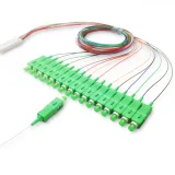 Mini Type FTTH 1*16 Fiber PLC Splitter Low Insertion Loss SC/APC 1M 1.5M 2M  Module Type P
