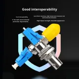 Single-Mode LC-ST Male-Female Fiber Optic Adapter Jumper Pigtail Flange Coupler Converter 