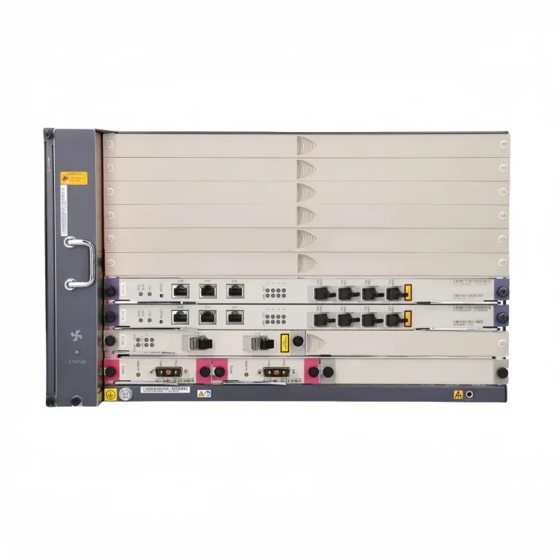 19inch SmartAX MA5683T GPON OLT with 6U height 6 service slots support EPON GPON 10GPON P2P equipped with 2xH801SCUN, 2xH801PRTE-boxintelecom