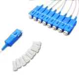 Mini SC/UPC Connector Optical Fiber 1*8 PLC Splitters 4G/WiFi/3G Compatible Steel Tube SM 