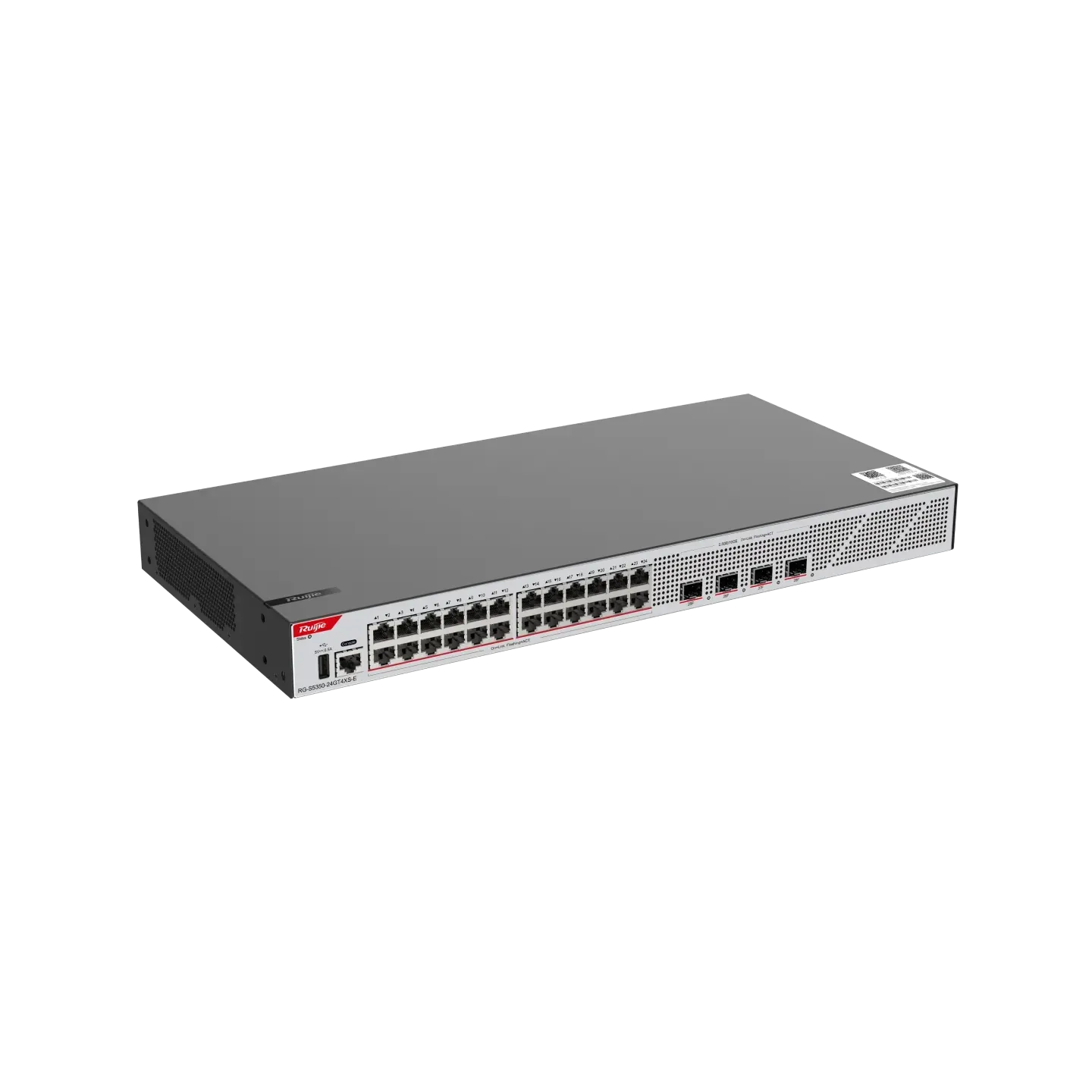 RG-S5350-24GT4SFP-E 24-Port GE Layer 3 Managed Access 24 RJ45 ports, 4 x 1GE SFP ports