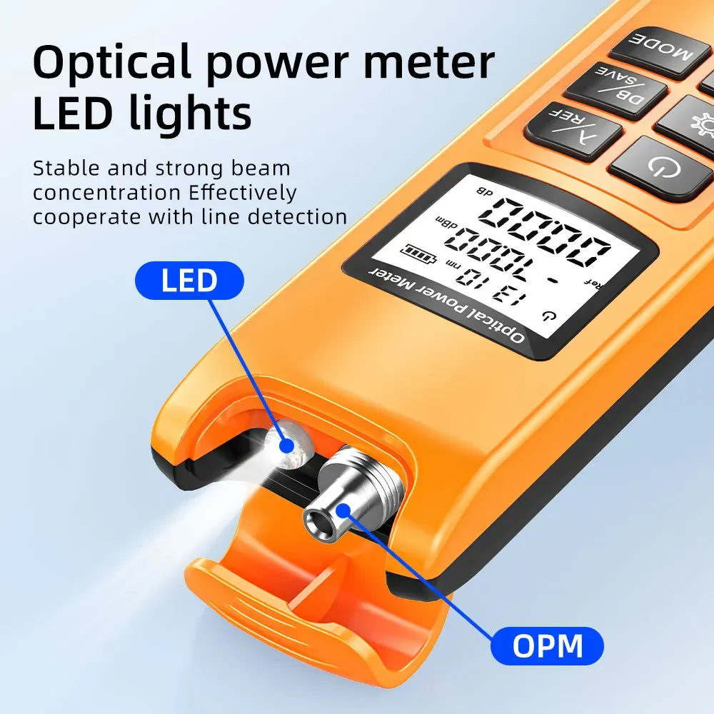 10wavelngth G10 Handheld Mini Power Meter Fiber Optic Portable Smart Opm Ftth Network Rechargeable Optical Power Meter Opm Meter-boxintelecom