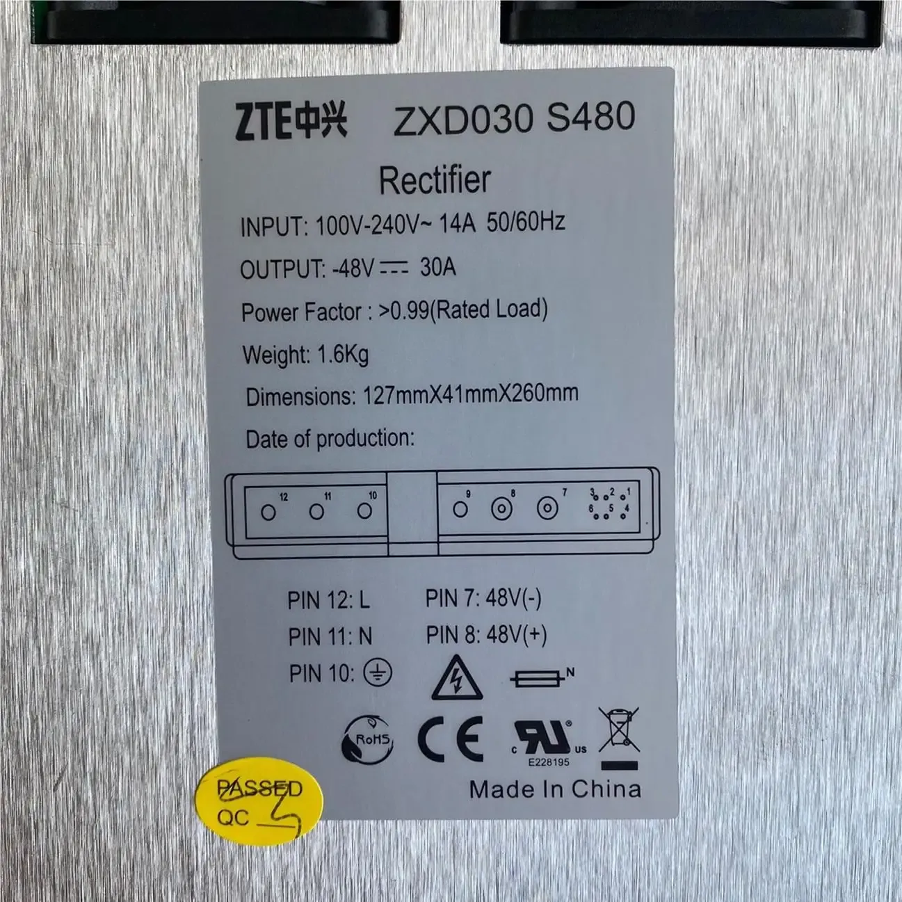 ZXD030 S480 Switching rectifier for communication power supply