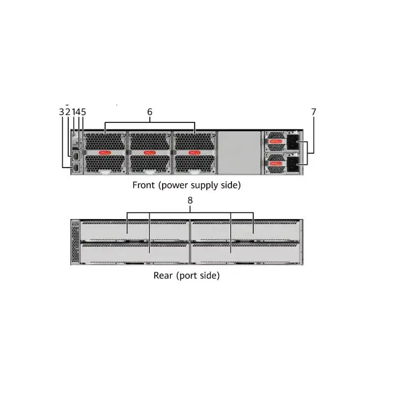 CE8865-SAN-4C 02355SDP With 4 Subcard Slots, Without Fan and Power Modules Mainframe Network Switches 1
