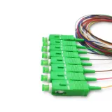 Mini Type FTTH 1*8 Fiber PLC Splitter Low Insertion Loss SC/APC 1M 1.5M 2M  Module Type PL