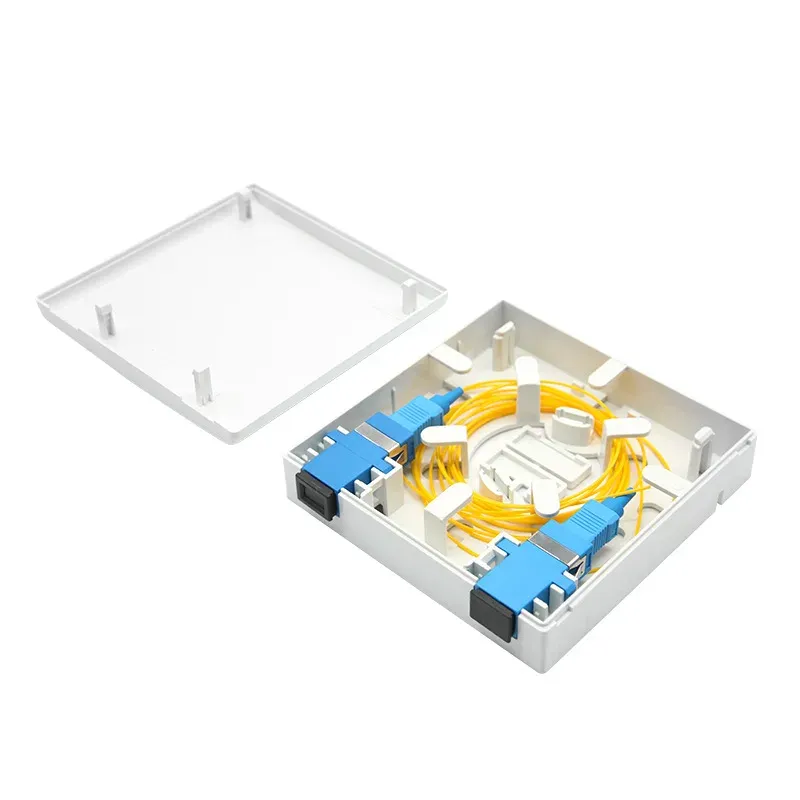 OEM FTTH 86-Type Leather Cable Fiber Optic Panel Dual Port SC Network Docking Box 4G Deskt