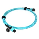 OM4 Micro Mini Short MPO Supplier Optical Fiber Round Cable Mpo Connector Patch Cord