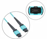 100G MPO-MPO OM3 Fiber Optic Patch Cable, 8-Core Multimode High-Speed Jumper for Data Cent