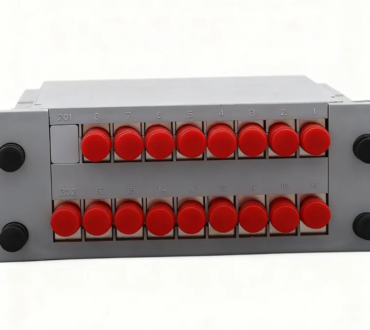 FC Series 1x8 / 1x16 Plug-in PLC Fiber Optic Splitter - Telecom Grade Singlemode Optical D