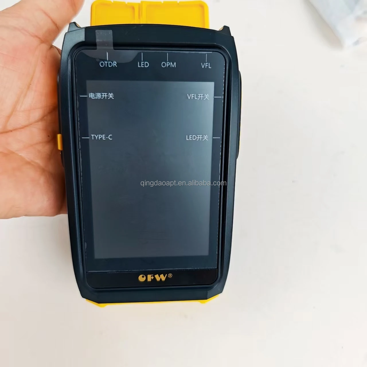 MINi OFW OTDR Active Fiber Live Test 1550nm 20dB Fiber Optic Reflectometer Touch Screen VFL OLS OPM FWT-100-boxintelecom
