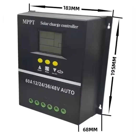 High Quality MPPT 100A Solar PV Regulator 4000W 12V/24V/36V/48V Mppt Solar Charge Controller 60A ON/OF-boxintelecom