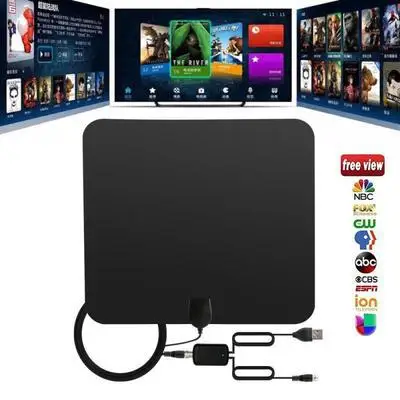 Best TV antenna High frequency ultra thin film free channel omnidirectional HD digital indoor TV antenna-boxintelecom