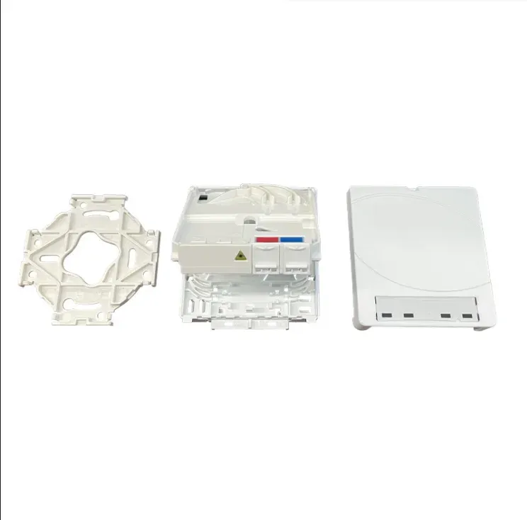 ONT Pre-Terminated Wall Outlet with 4 Cores LC/APC Connector Fiber Rosette Box for FTTX Ac
