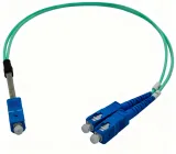 SC/UPC 1x2 PLC Fiber Optic Splitter - Telecom Grade ABS Mini Type Optical Splitter for FTT