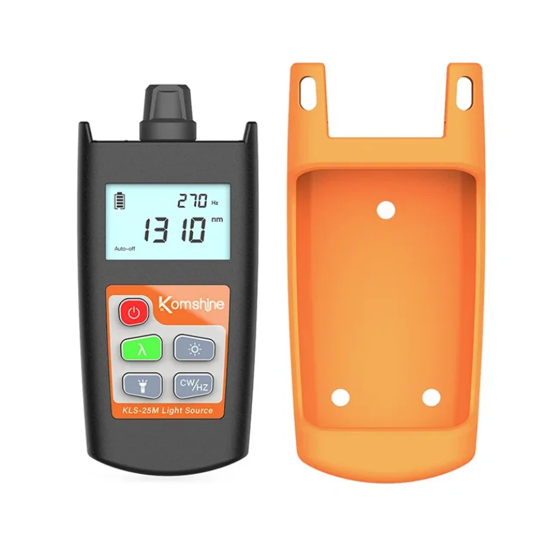 KomShine  KLS-25M Optic Fiber Light Source Handheld OLS Fiber Power Meter Visual Light Sou