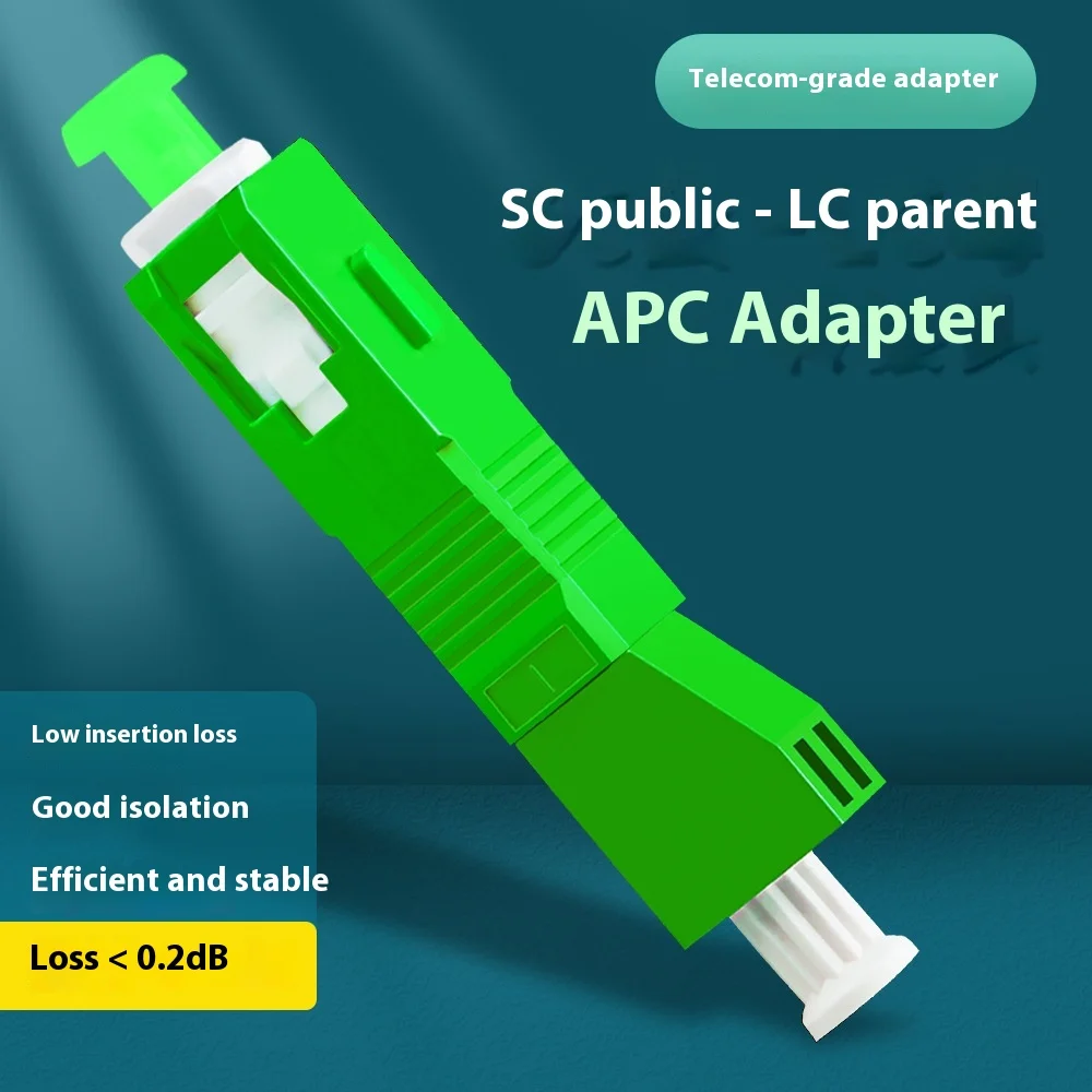 Surfiber Single Mode SC Male-LC Female Fiber Optic Adapter Flange Converter FTTX/FTTH Netw