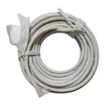 Wired Communication Cable Wire Leads Gray Coiled With Tie Wraps    SS-16-SMB-75-10