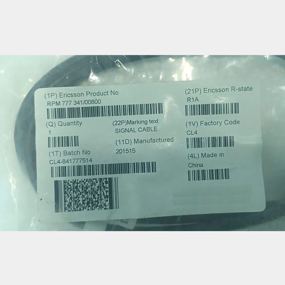 Signal Cable RPM 777 341/00800 Base Station Equipment 2G/3G/4G Communication Equipment Part-boxintelecom
