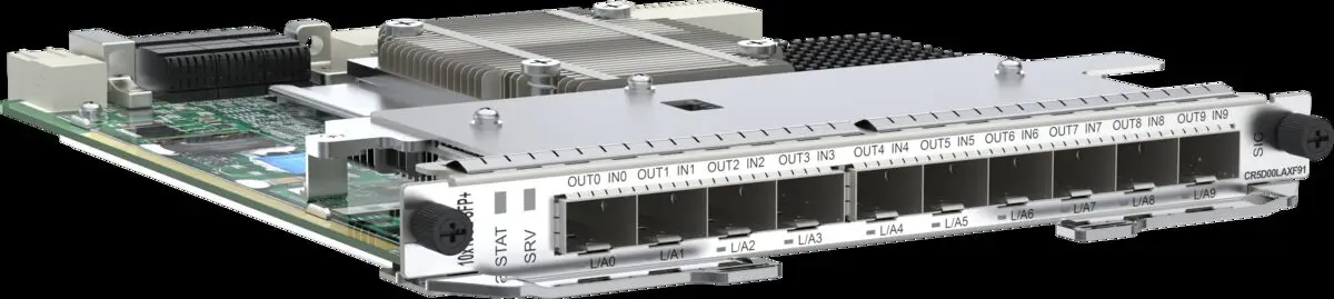HW 10-Port 10GE/GE LAN/WAN-SFP+MACsec Physical Interface Card PIC CR5D00LAXF91 for NE8000 